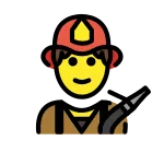 Man Firefighter SVG Icon